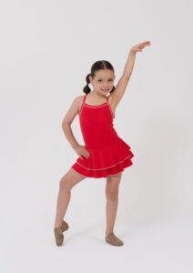 cindy dress ballet jazz child red
