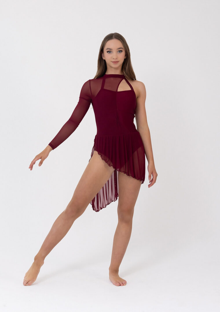 Gigi lyrical dress burgundy
