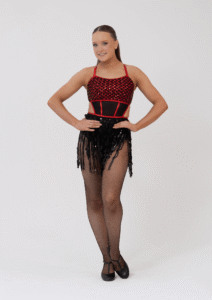 sadie leotard red sequin