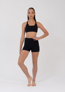 remi crop top raya shorts black