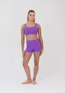 renee crop top amethyst purple