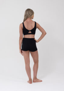 renee crop top black