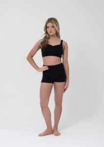 renee crop top black
