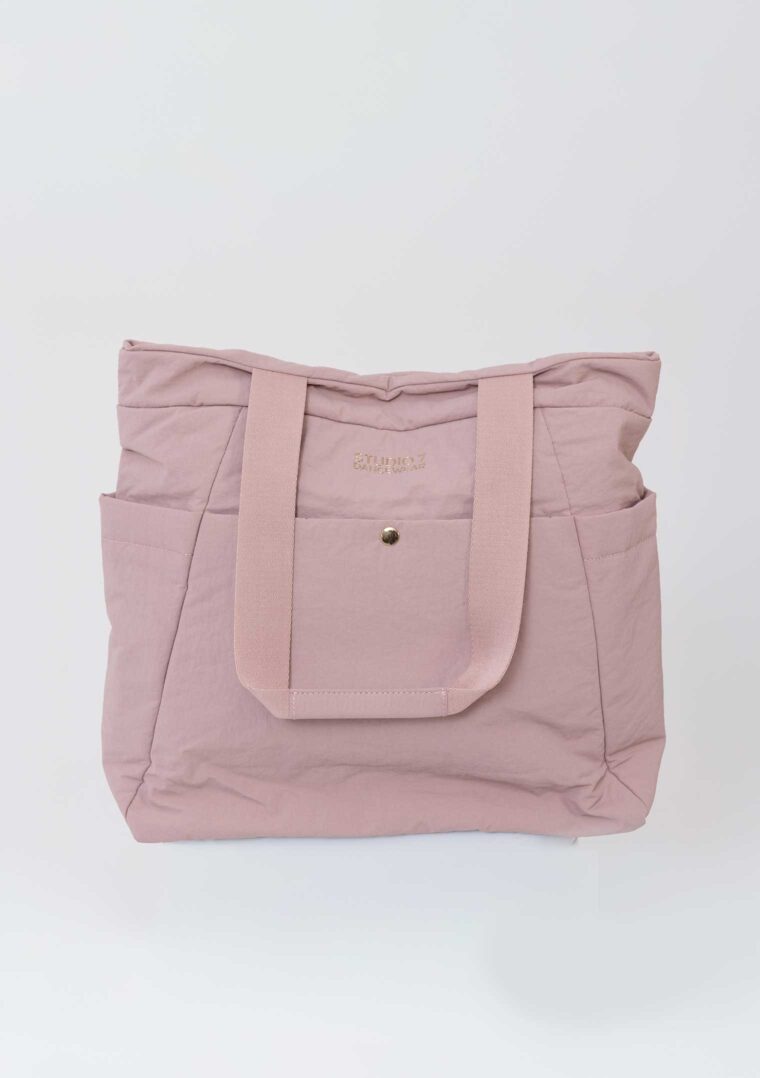 tori tote bag dusty pink