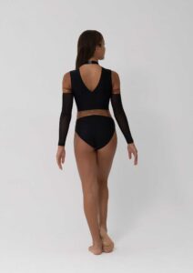 billie leotard metallic brass copper bronze