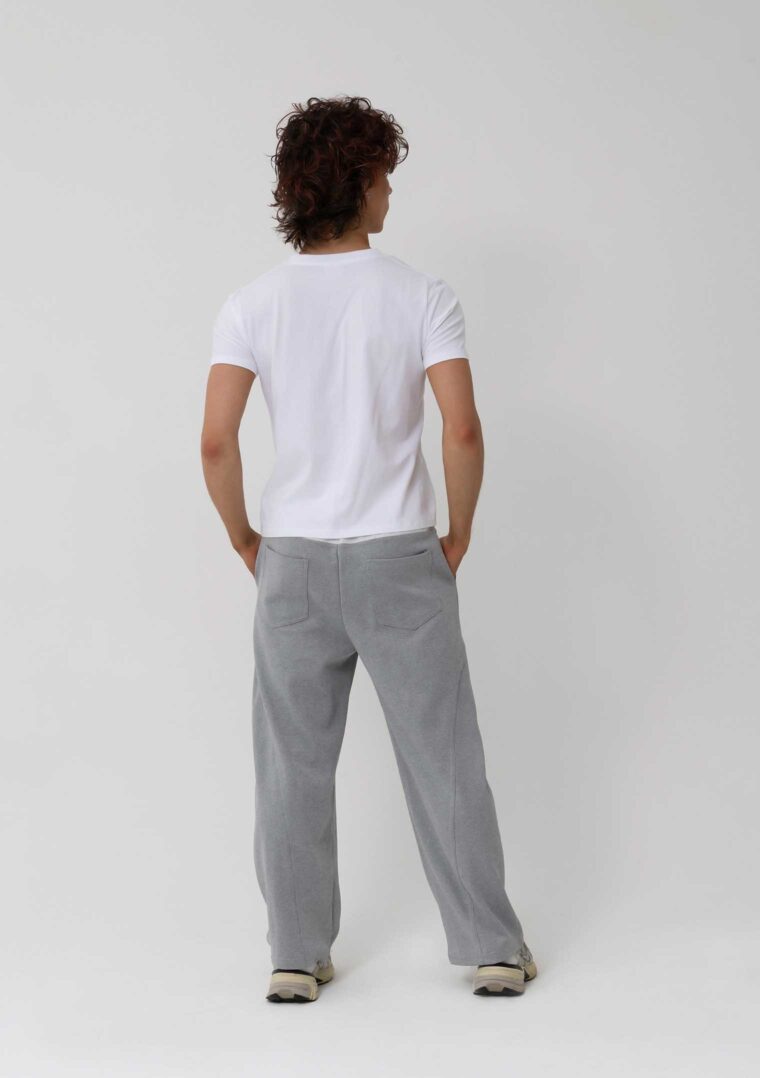 locky track pants black white
