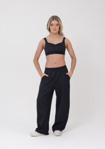locky track pants black