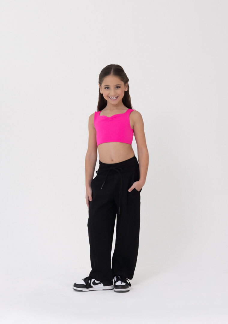 locky track pants black