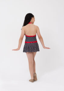 tiffany dress black polka dot red