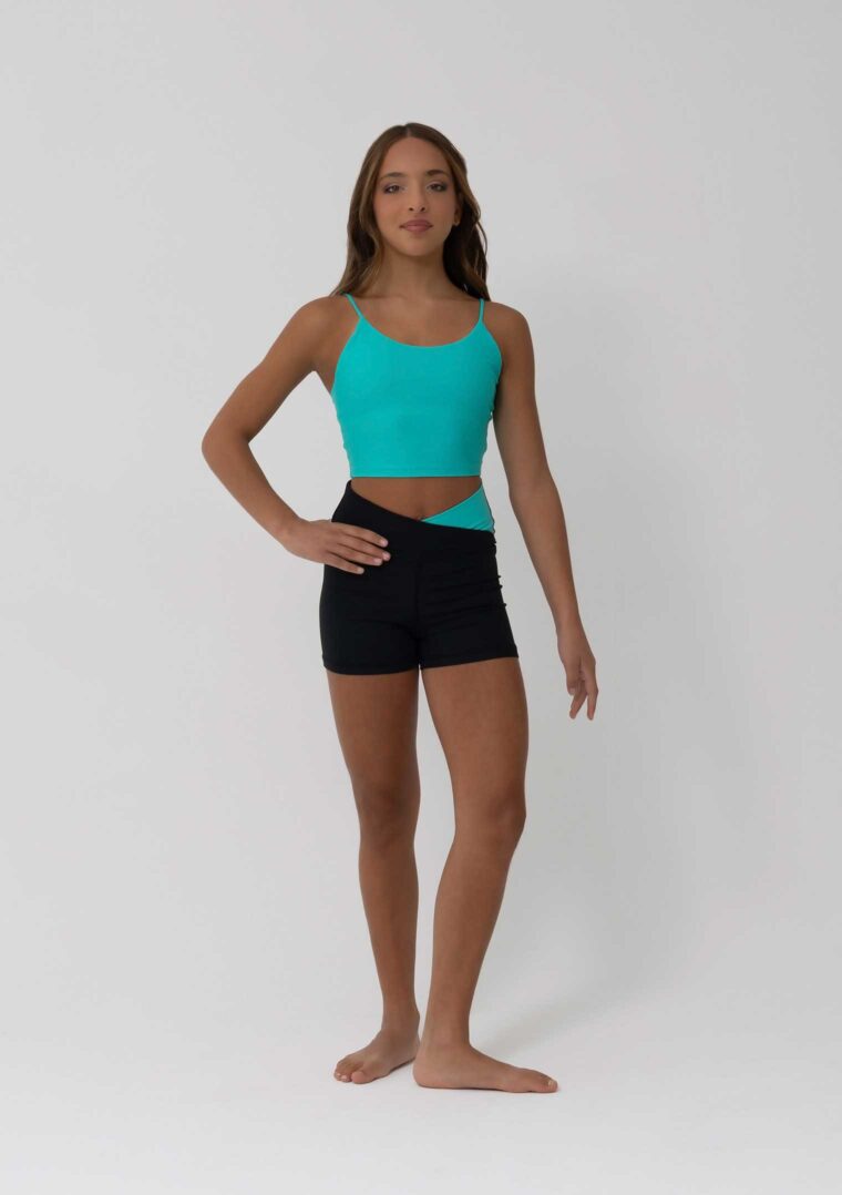 everly cropped singlet aquamarine