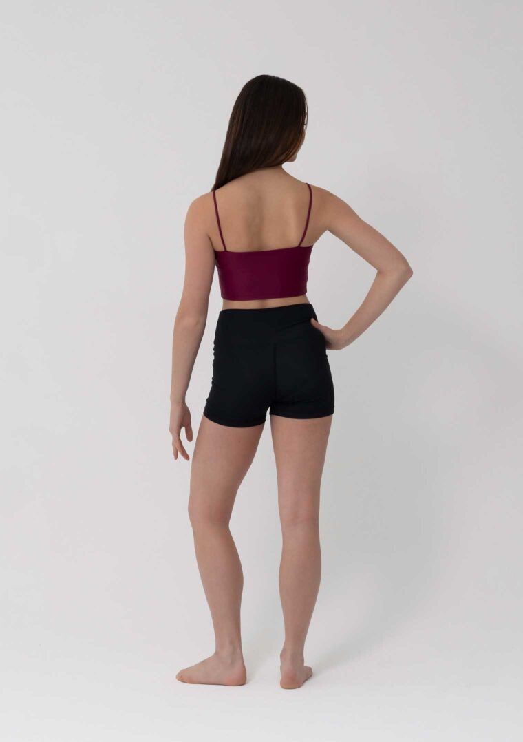 everly cropped singlet mahogany