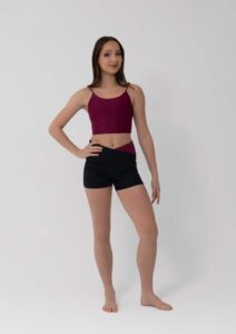 everly cropped singlet mahogany