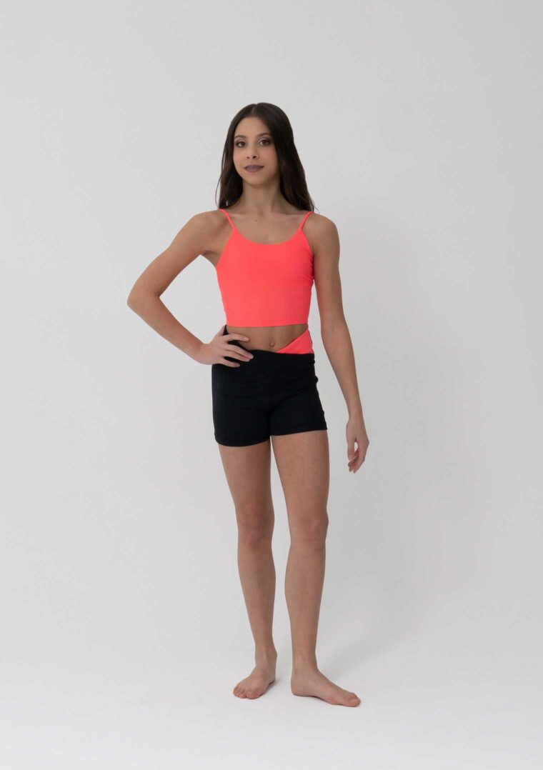 everly cropped singlet sunkissed coral
