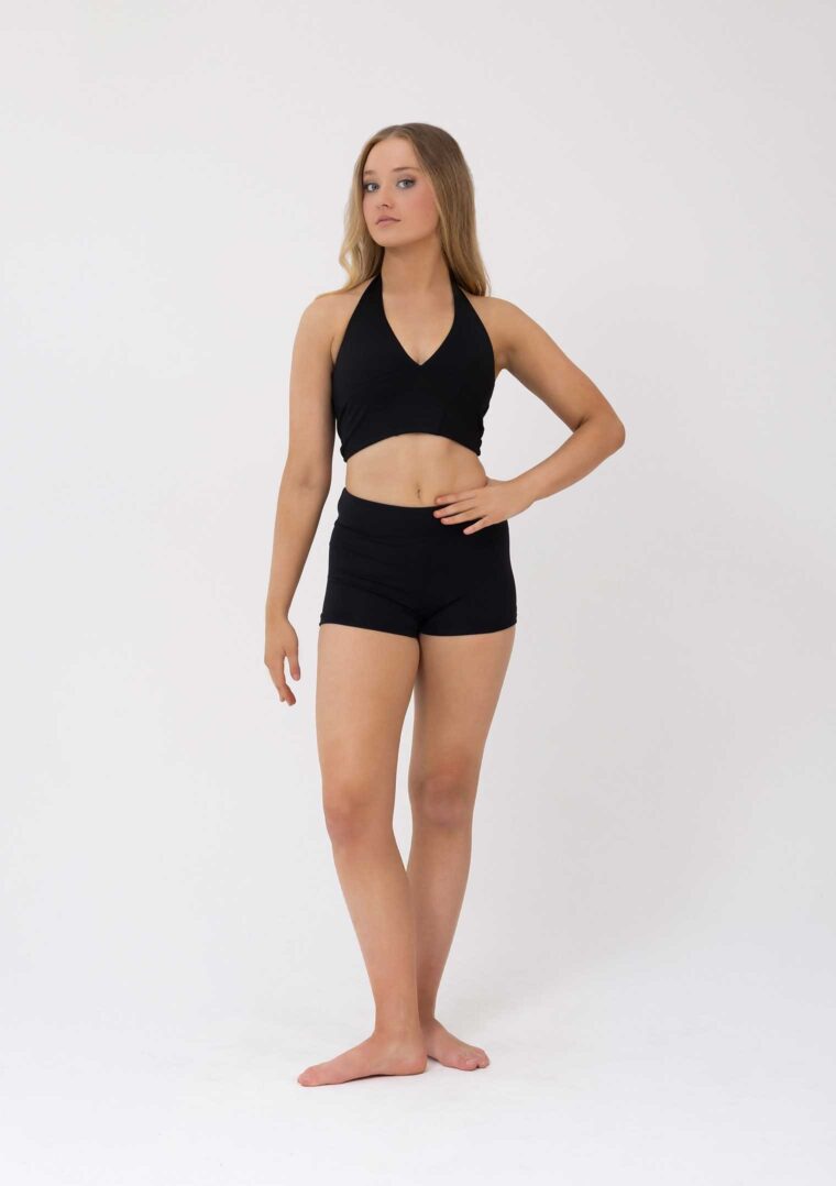 sierra crop top black