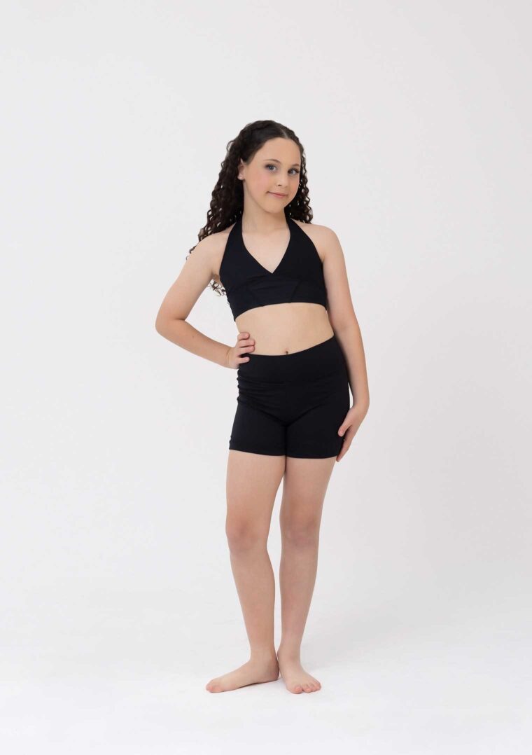 sierra crop top black