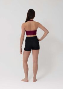 sierra crop top mahogany burgundy