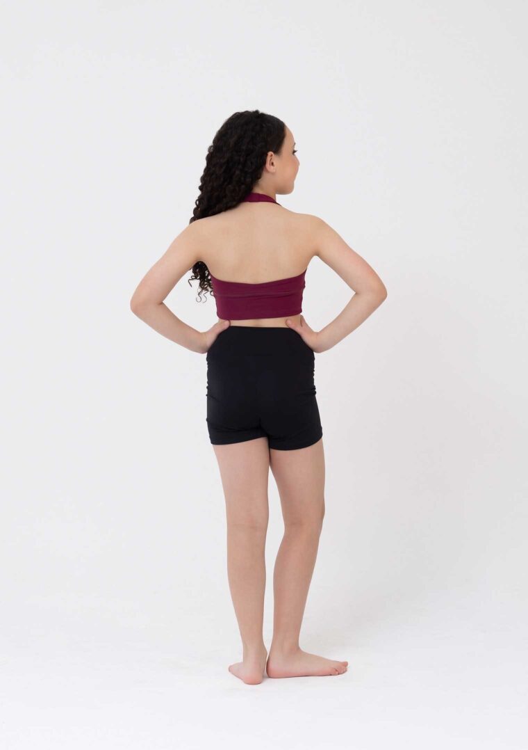 sierra crop top mahogany burgundy