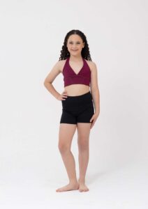 sierra crop top mahogany burgundy
