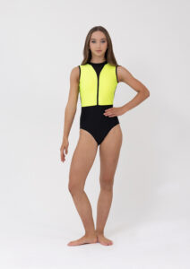 Vera Leotard neon yellow jazz