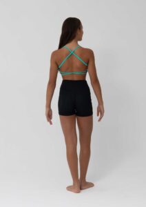 zella crop top aquamarine