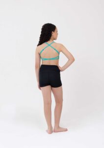 zella crop top aquamarine
