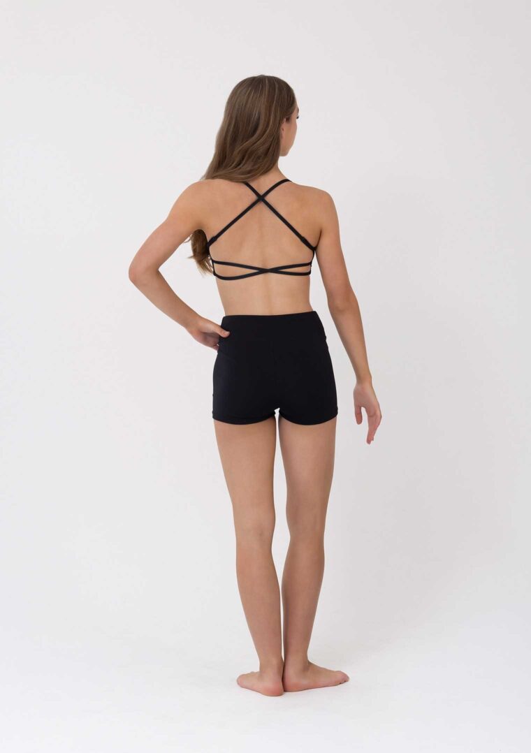 zella crop top black
