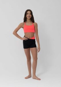 zella crop top coral sunkissed